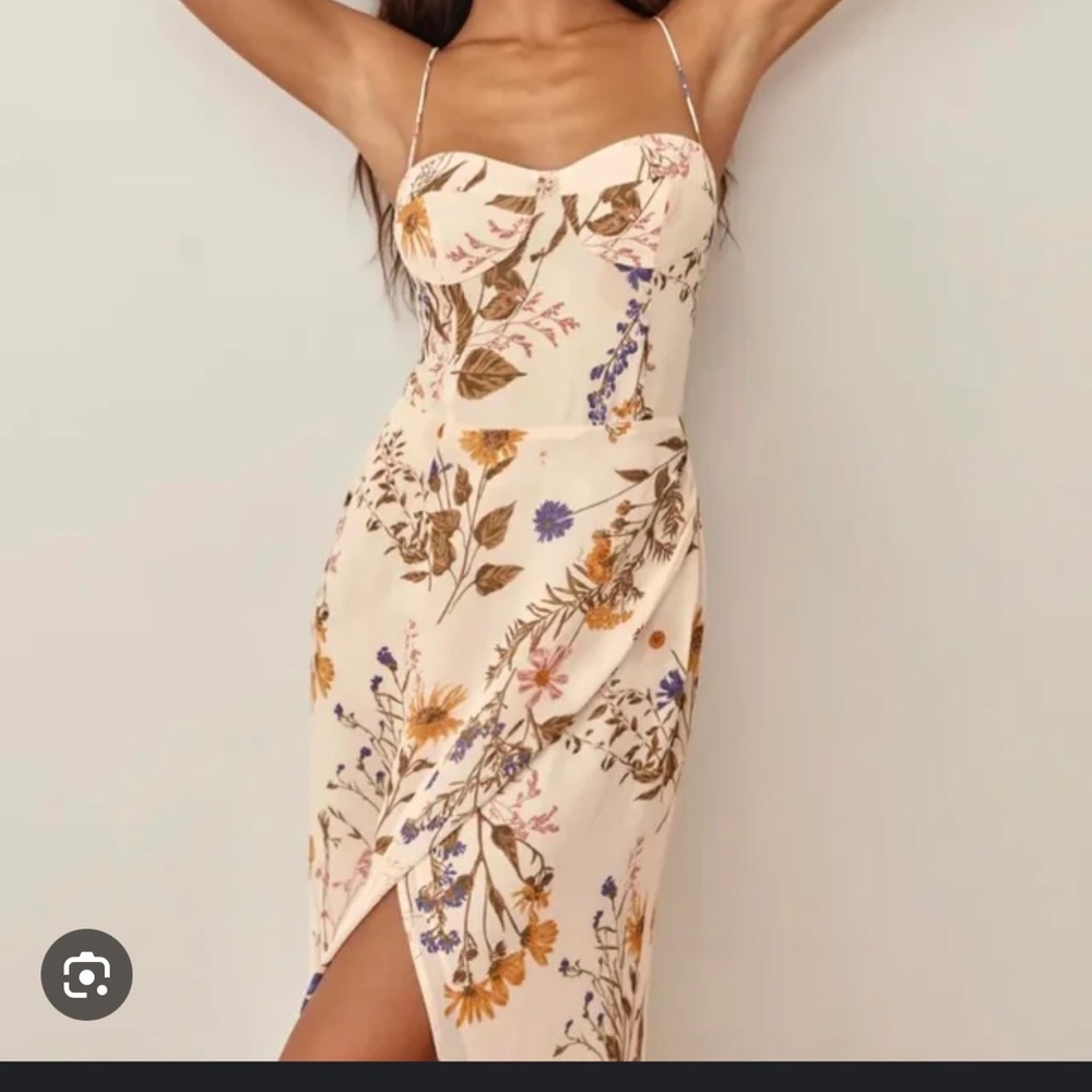 Reformation Kourtney Floral Midi Dress